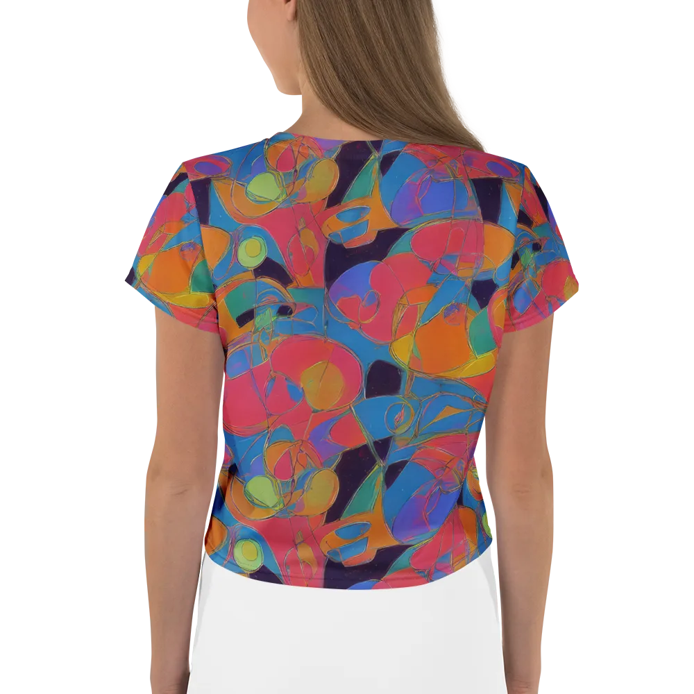 Mosaic Fever on Crop Tee — Back