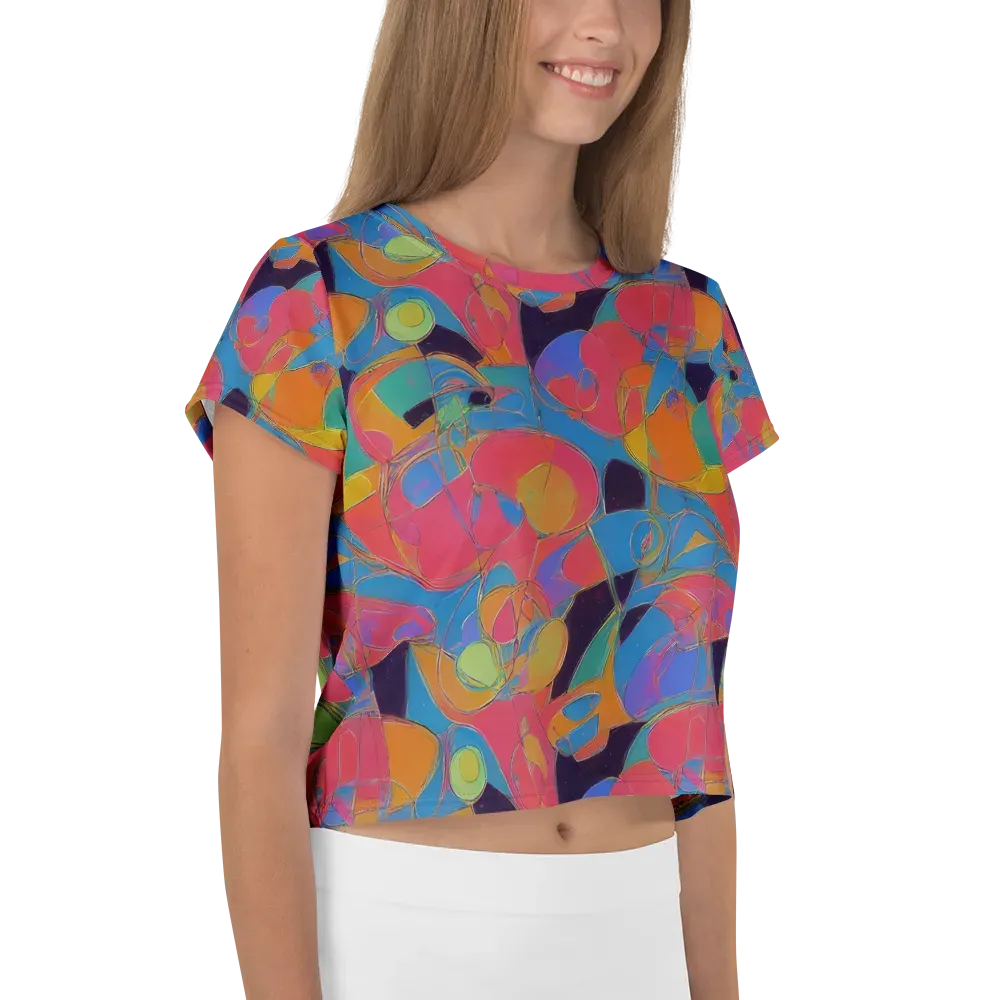 Mosaic Fever on Crop Tee — Right