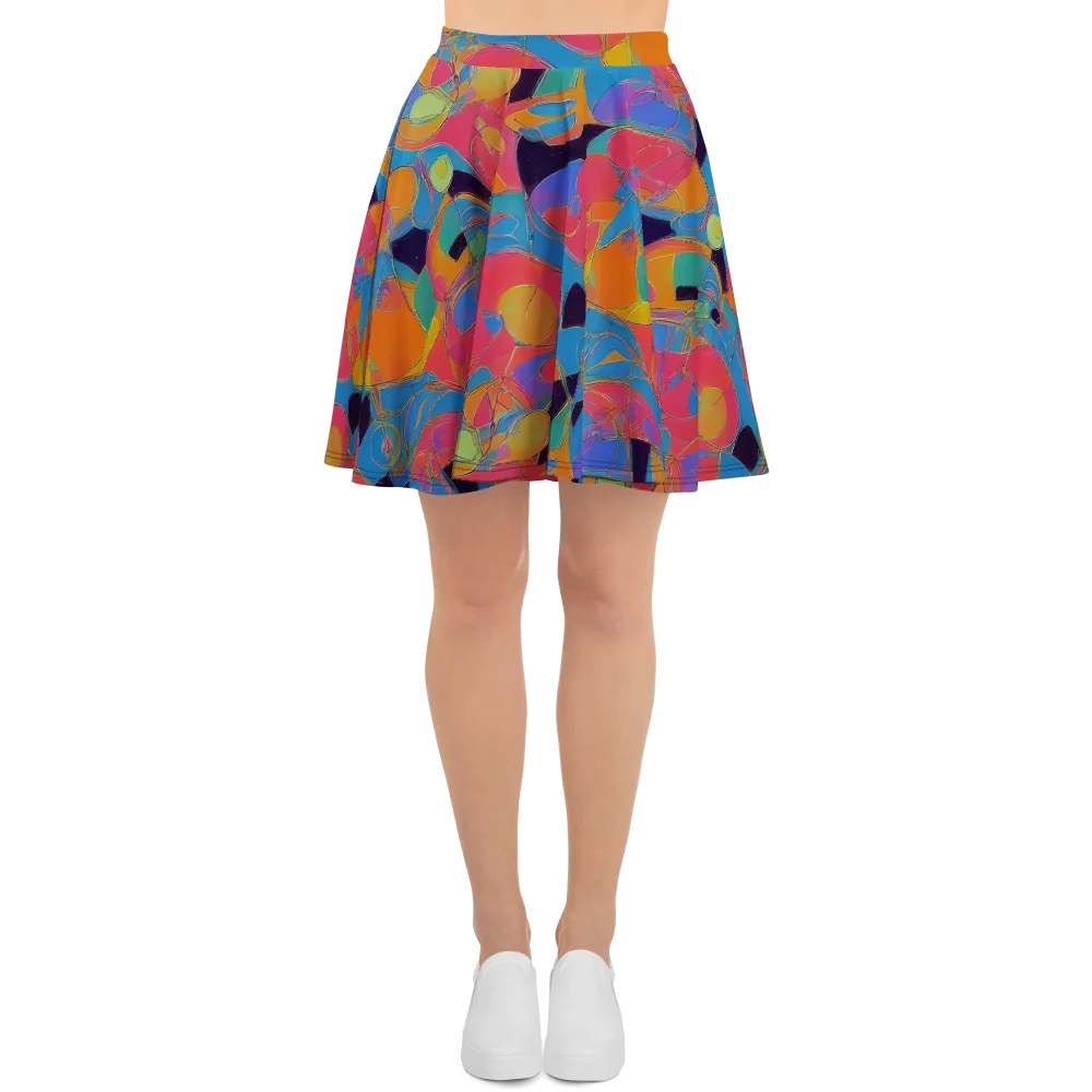 Mosaic Fever on Skater Skirt — Front