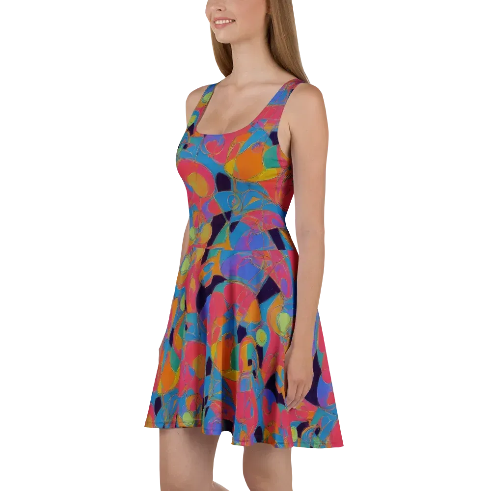 Mosaic Fever on Skater Dress — Left