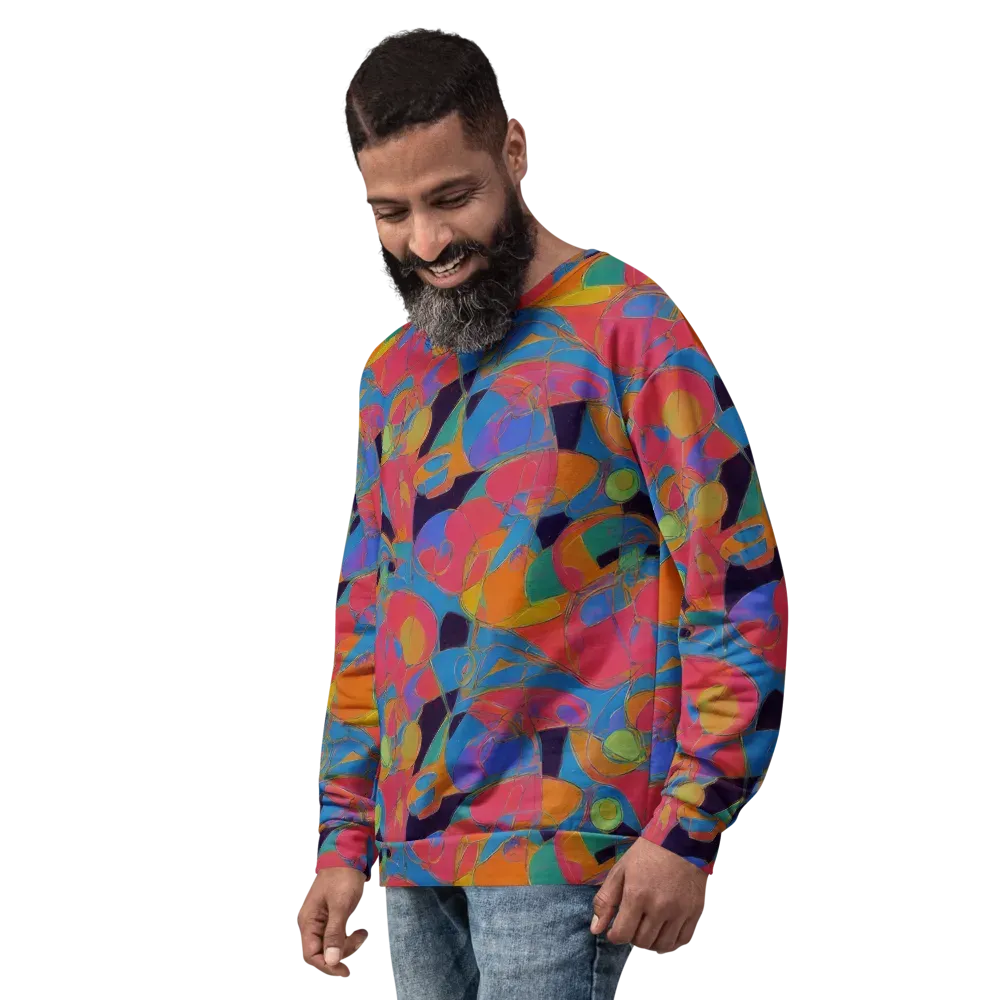 Mosaic Fever on Sweatshirt — Left Front