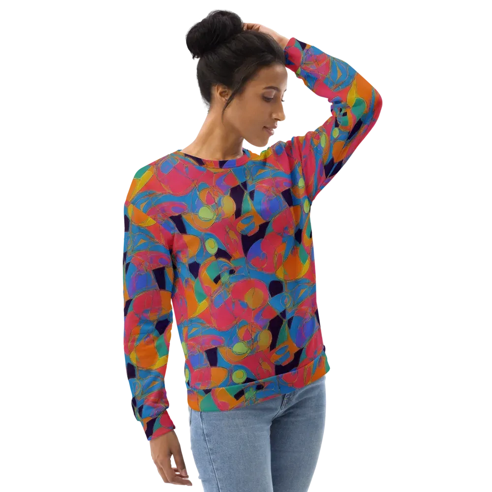 Mosaic Fever on Sweatshirt — Right Front