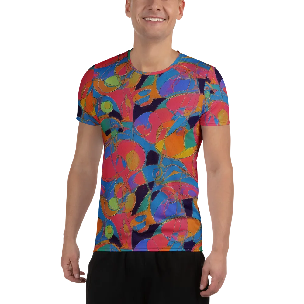 Mosaic Fever on Men's Athletic T-Shirt — Front