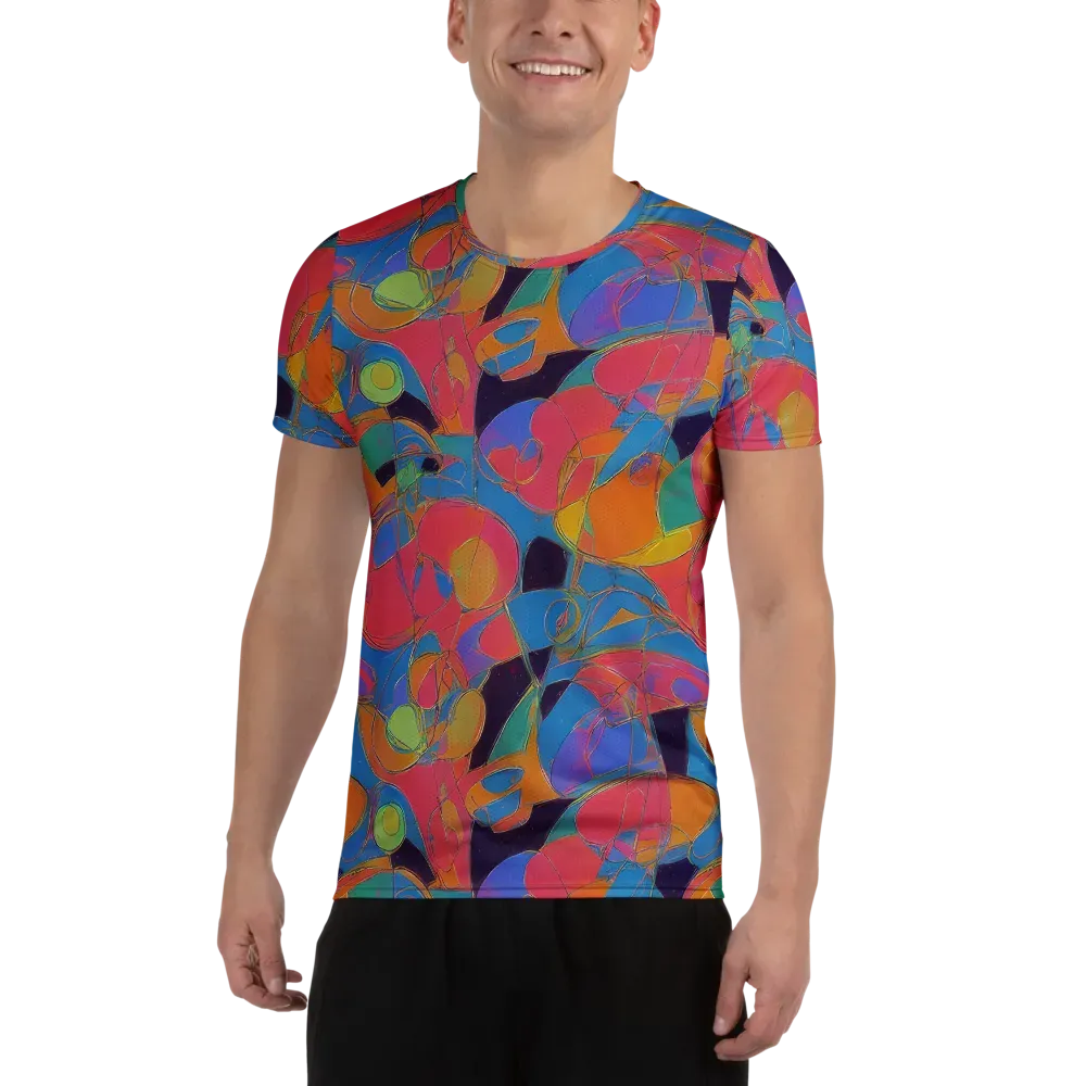 Mosaic Fever on Men's Athletic T-Shirt — Front