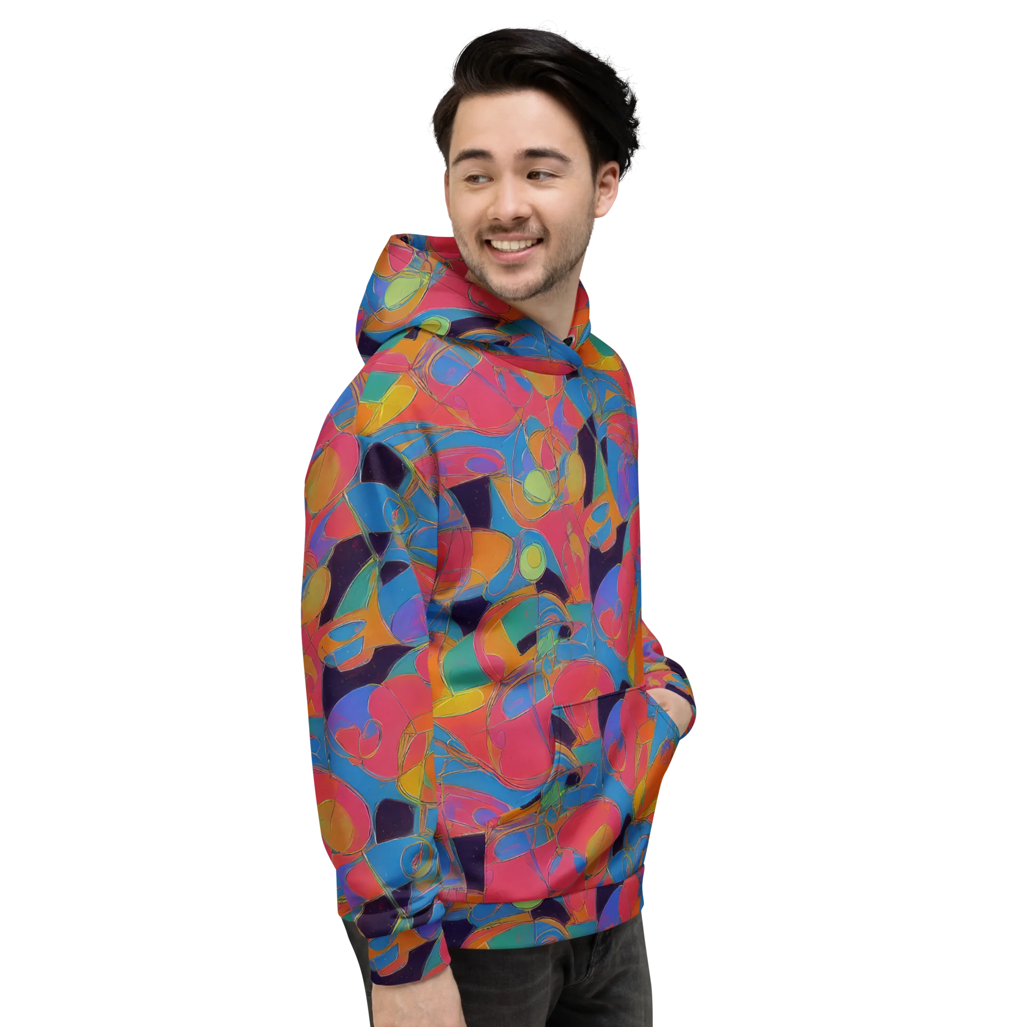Mosaic Fever on Hoodie — Right