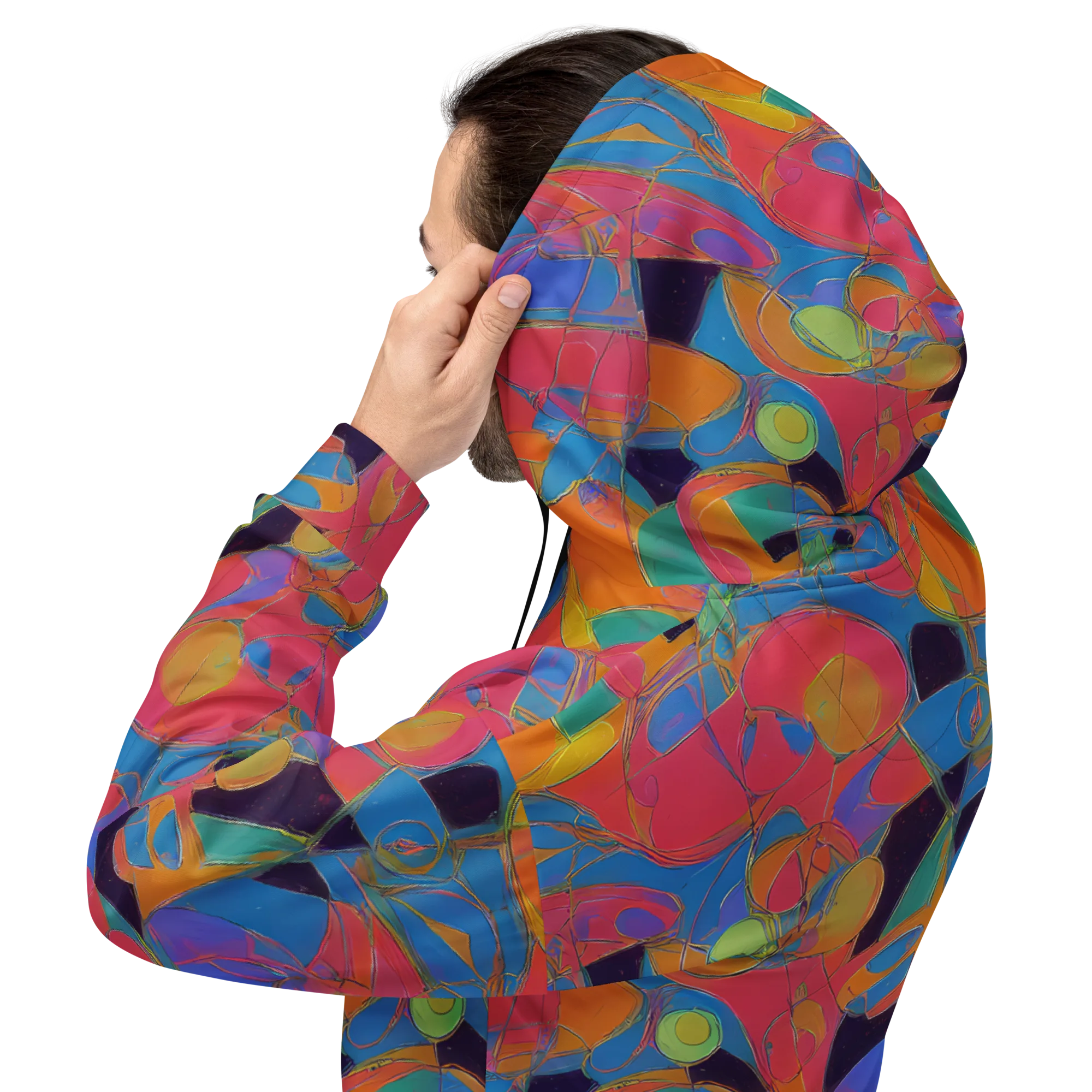 Mosaic Fever on Hoodie — Back