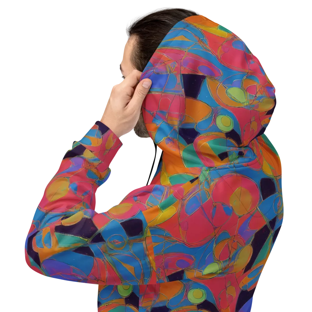 Mosaic Fever on Hoodie — Back