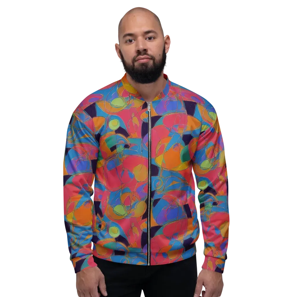 Mosaic Fever on Bomber Jacket — Front
