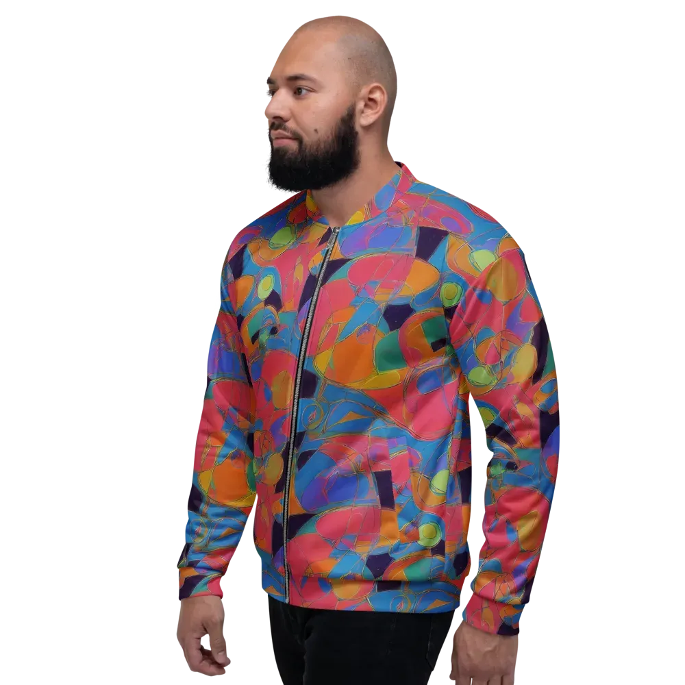 Mosaic Fever on Bomber Jacket — Left