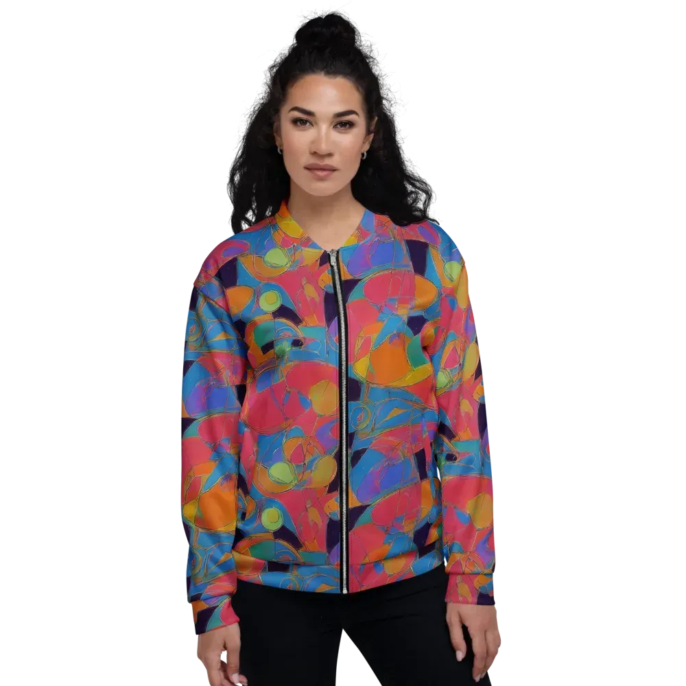 Mosaic Fever on Bomber Jacket — Front