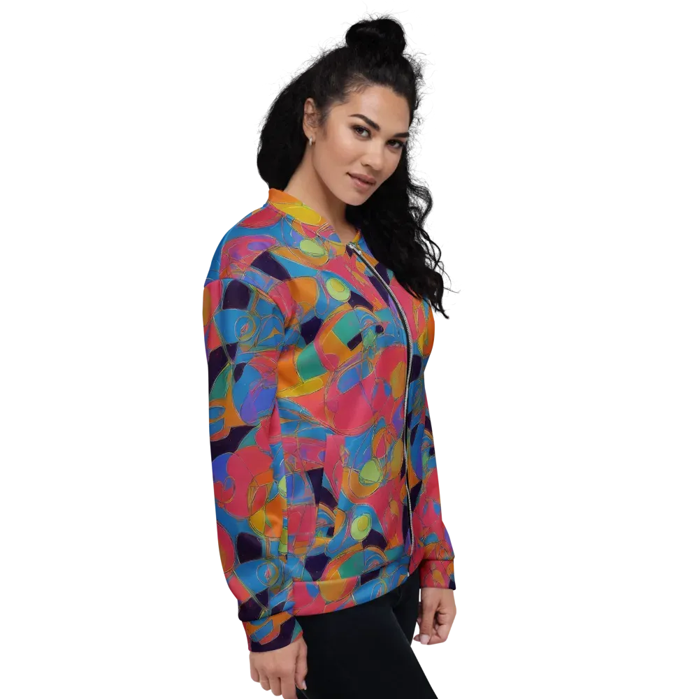 Mosaic Fever on Bomber Jacket — Right