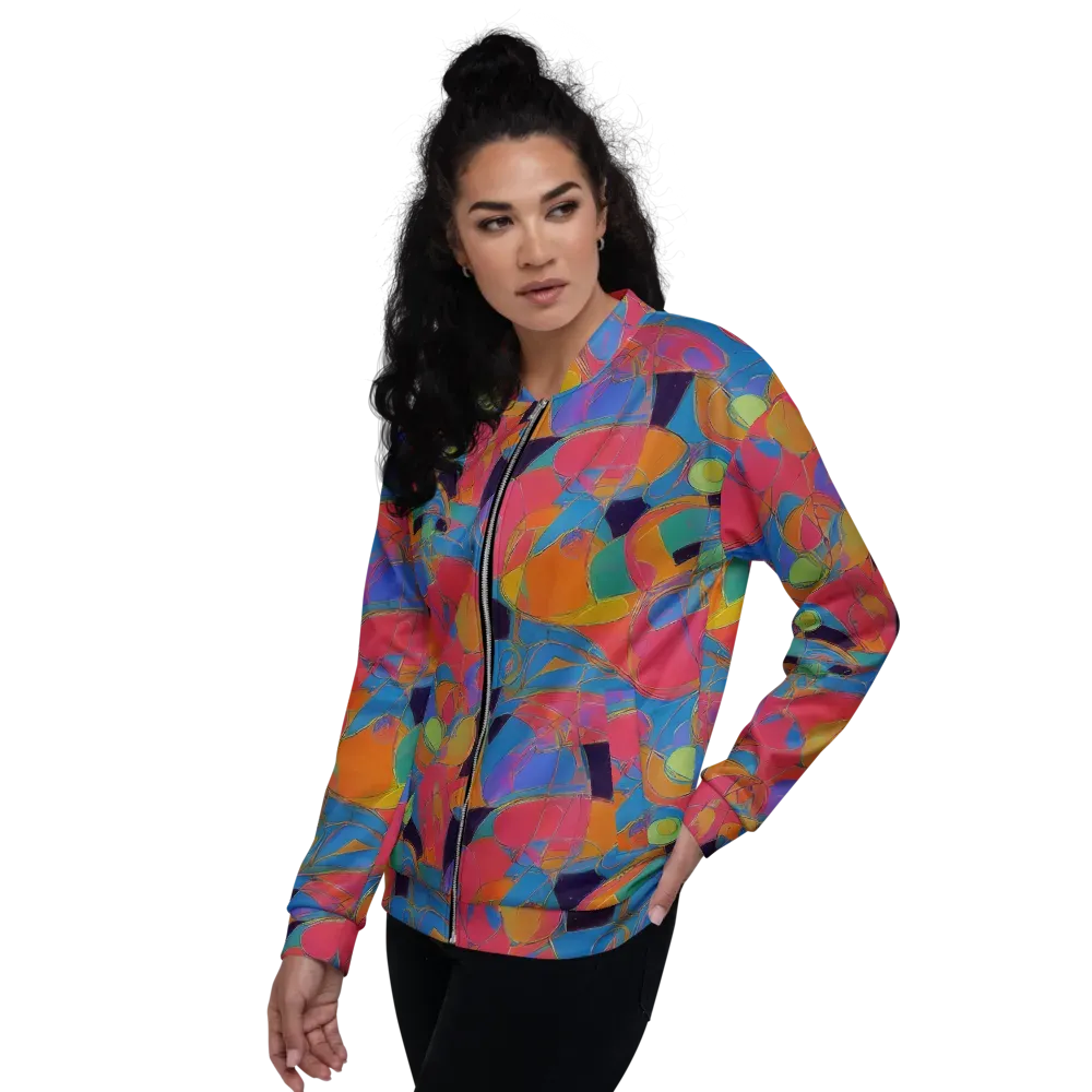 Mosaic Fever on Bomber Jacket — Left