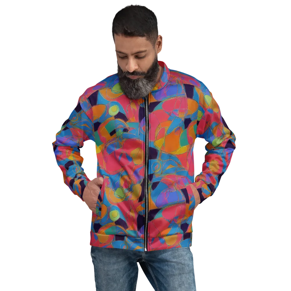Mosaic Fever on Bomber Jacket — Front