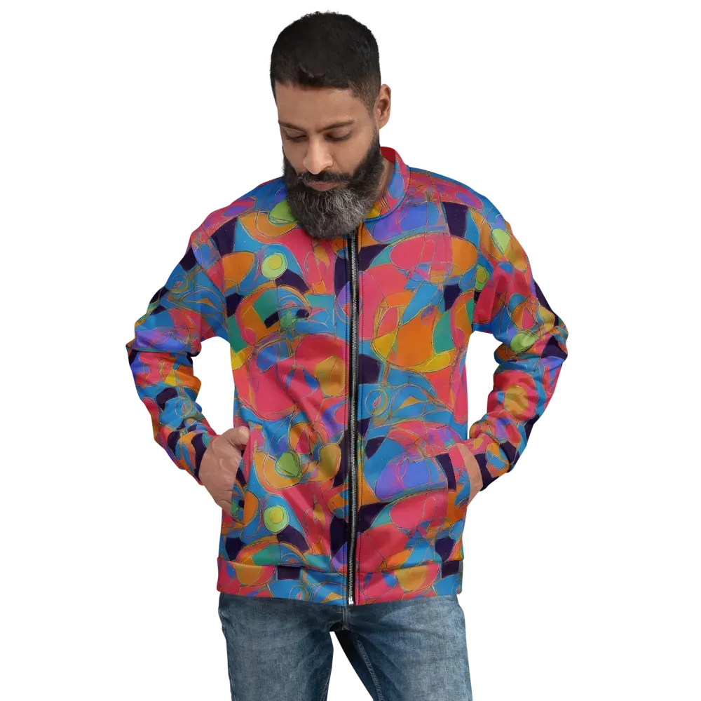 Mosaic Fever on Bomber Jacket — Front
