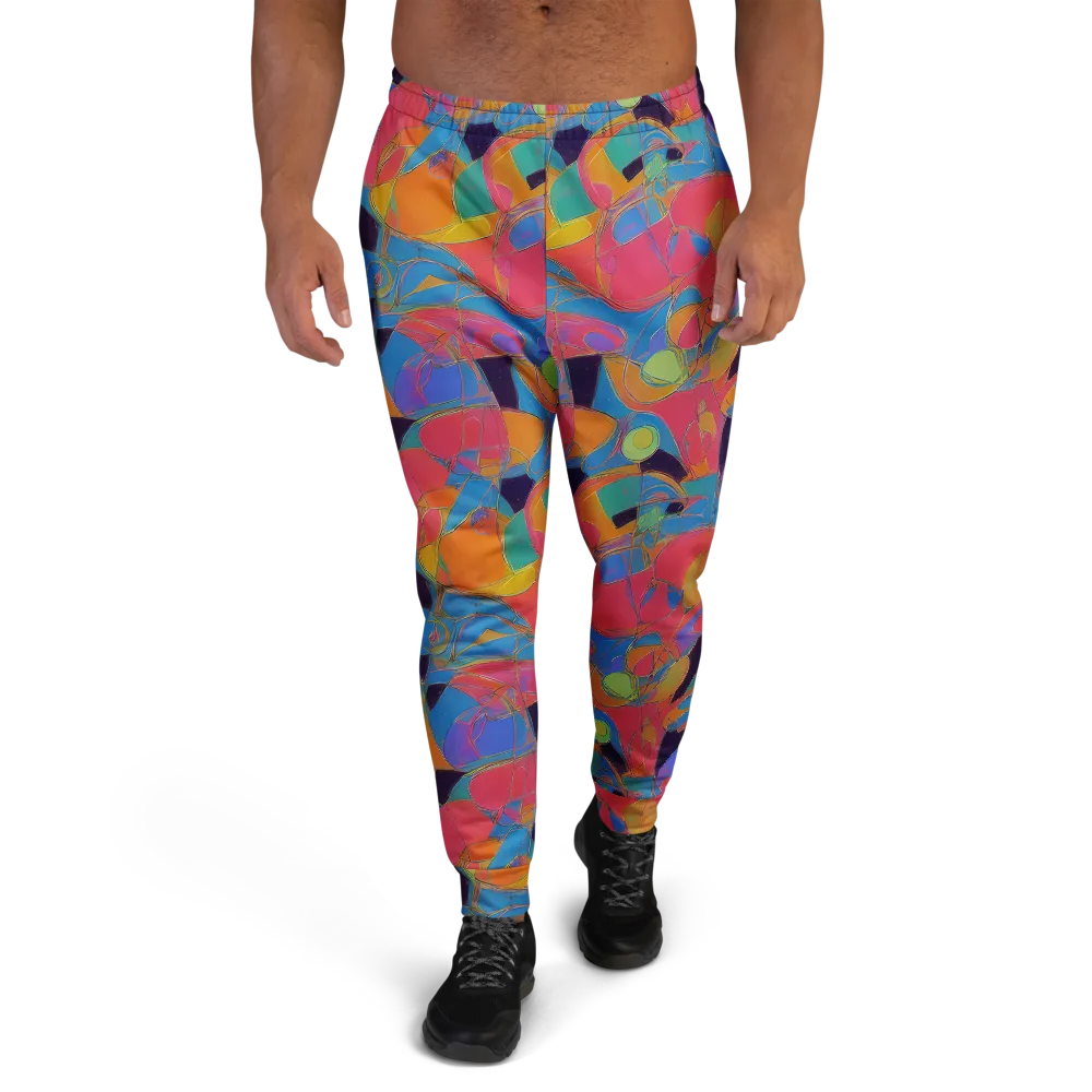 Mosaic Fever on Men's Joggers — Front
