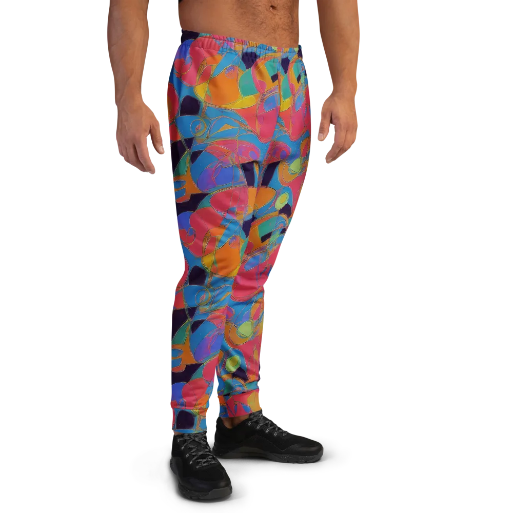 Mosaic Fever on Men's Joggers — Right