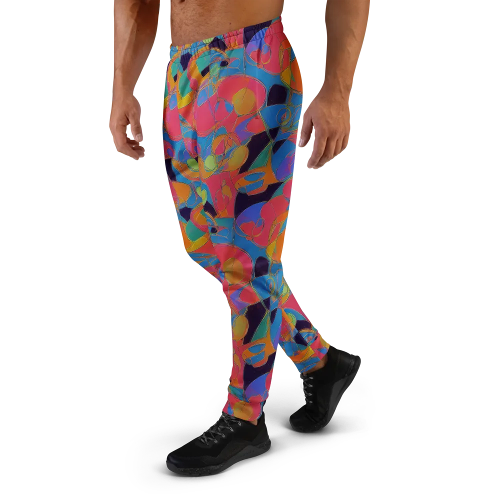 Mosaic Fever on Men's Joggers — Left