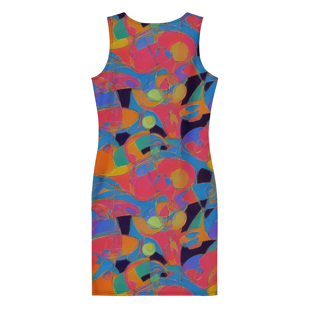 Mosaic Fever on Bodycon Dress — Back