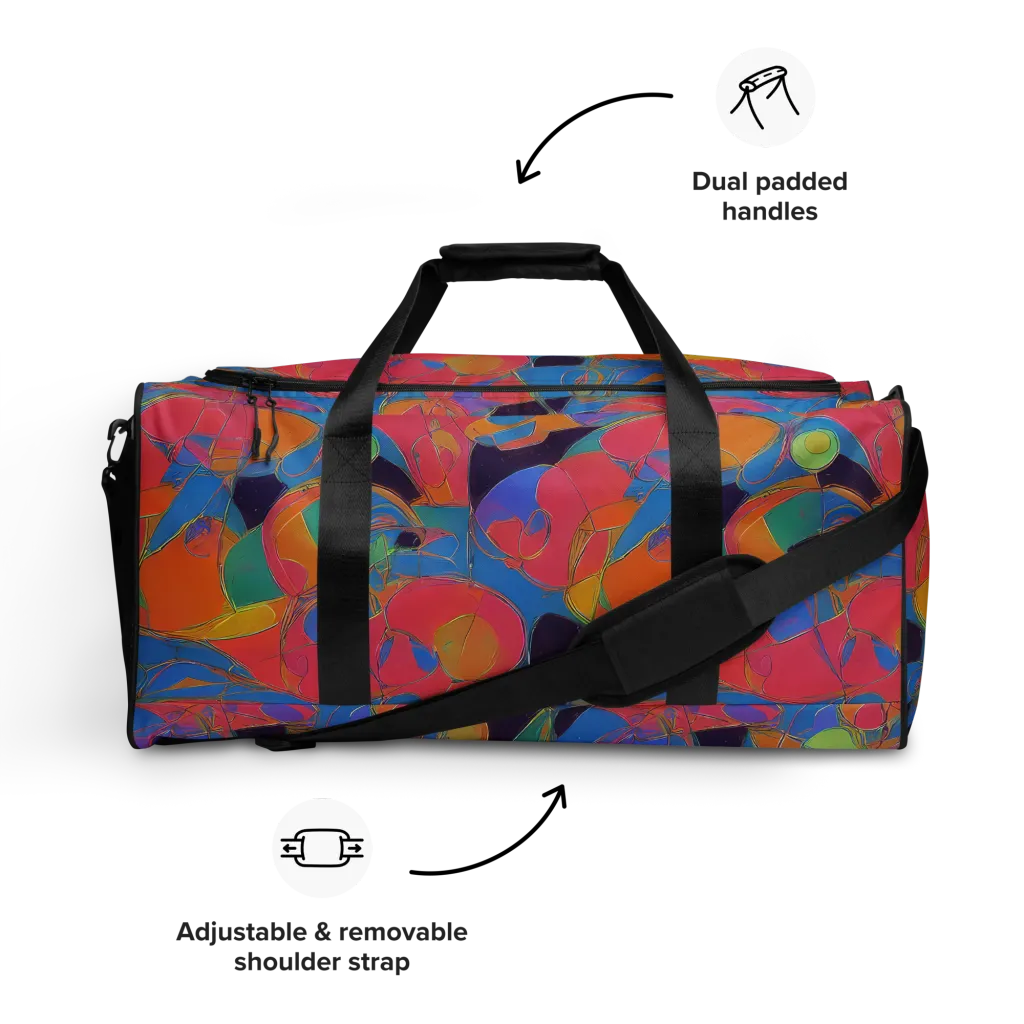 Mosaic Fever on Duffle Bag — Front