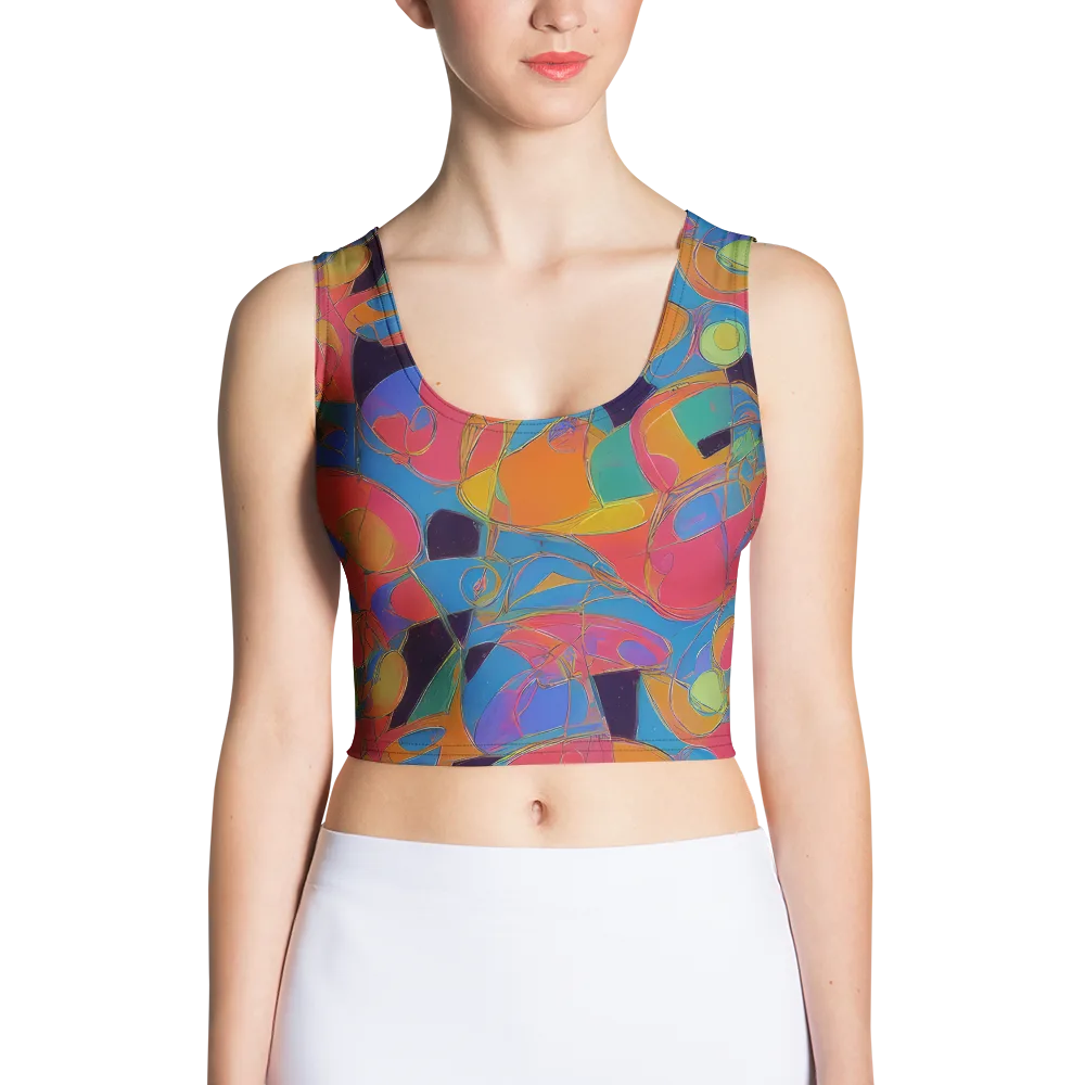 Mosaic Fever on Crop Top — Front