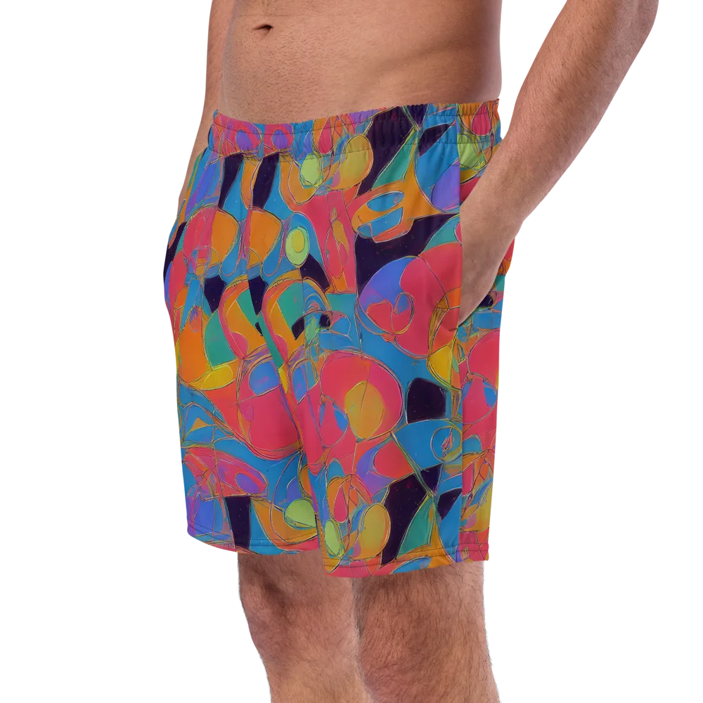 Mosaic Fever on Swim Trunks — Left Front