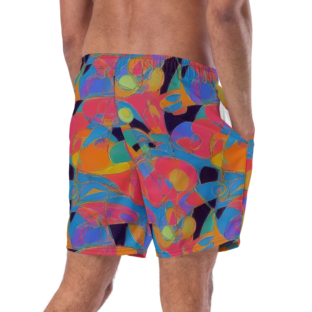 Mosaic Fever on Swim Trunks — Right Back