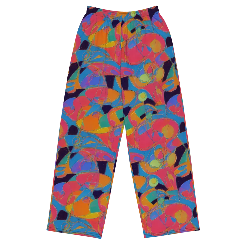 Mosaic Fever on Wide-Leg Pants — Front