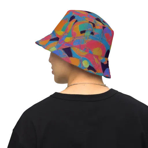 Mosaic Fever on a Reversible Bucket Hat