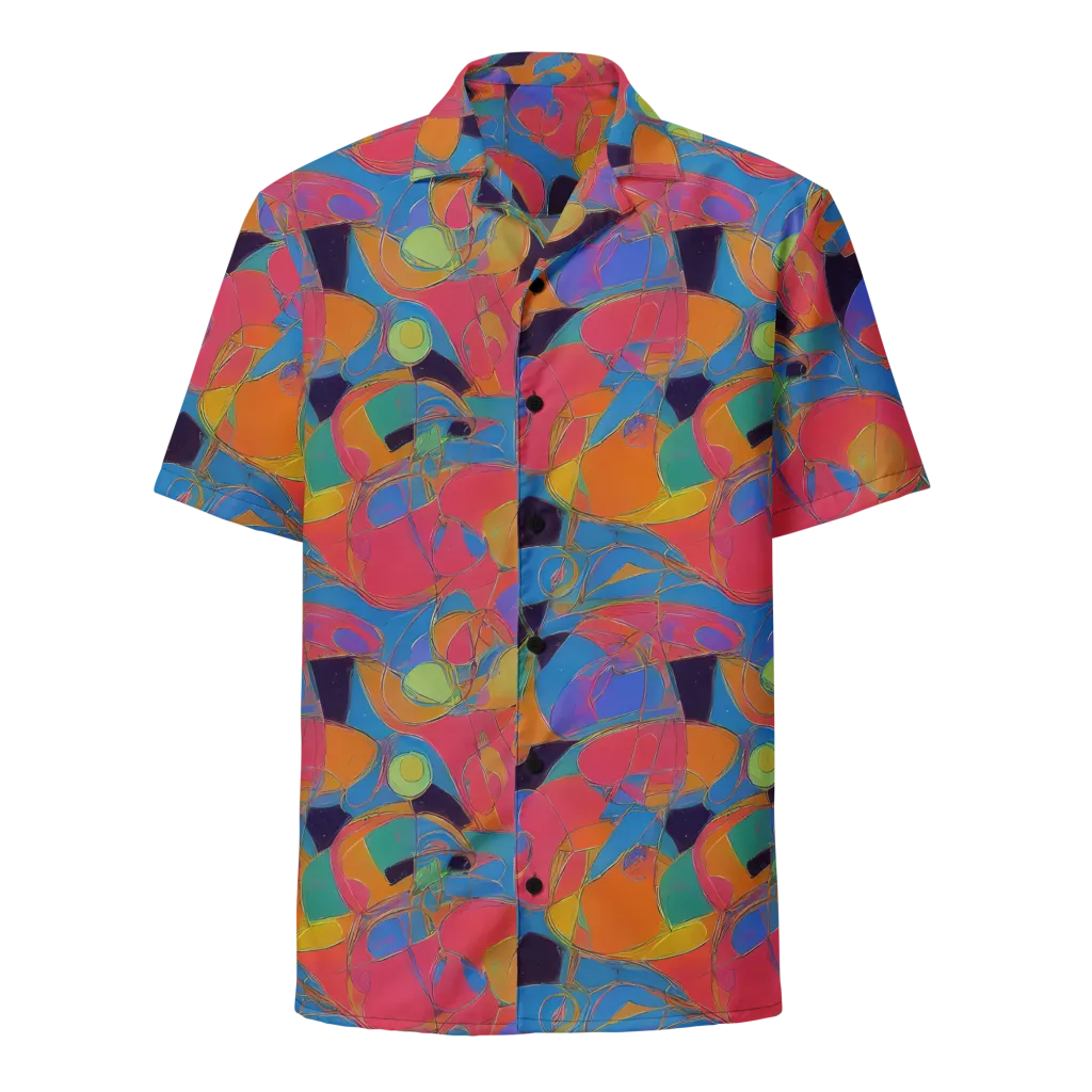 Mosaic Fever on Button Shirt — Front