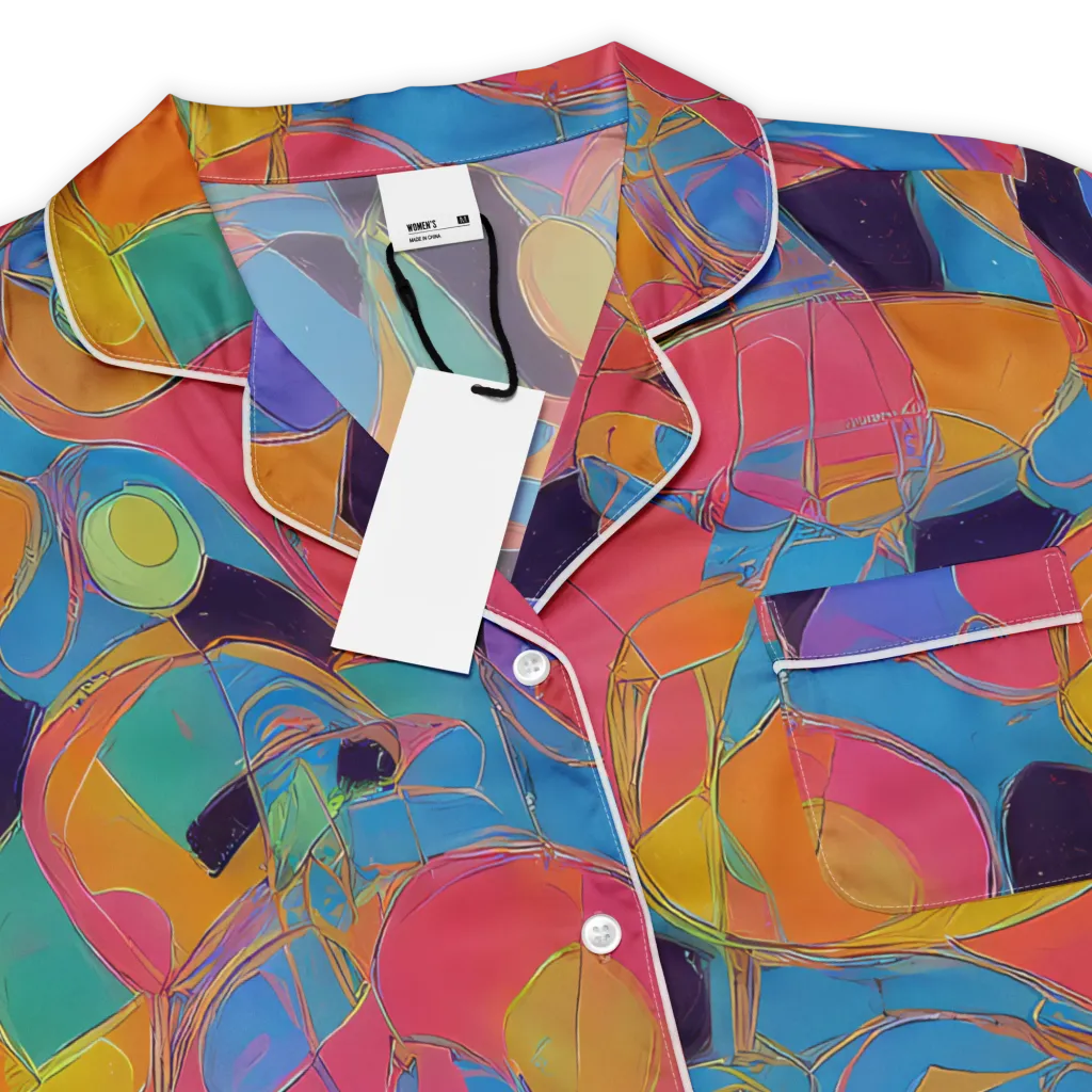 Mosaic Fever on Women's Short Sleeve Pajama Top — Product details