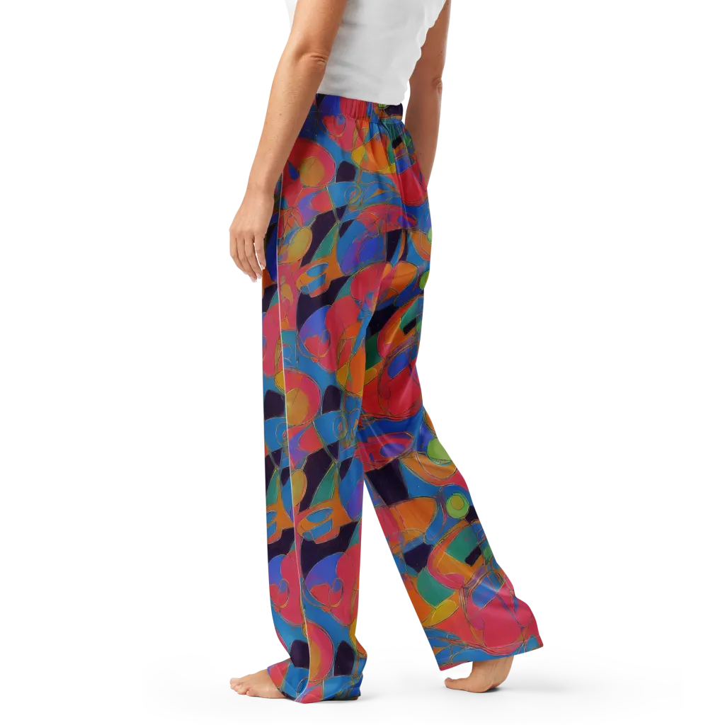 Mosaic Fever on Women's Pajama Pants — Left