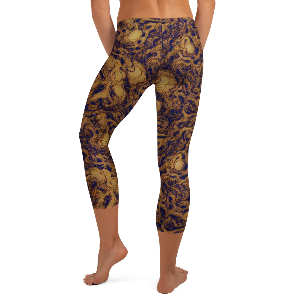 Navy Alchemy on Capri Leggings — Back