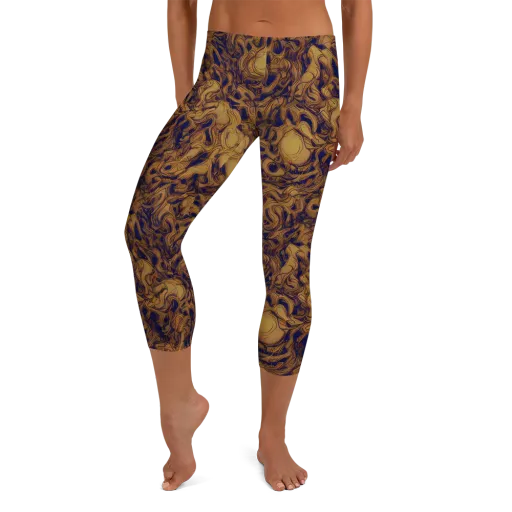 Navy Alchemy on a Capri Leggings