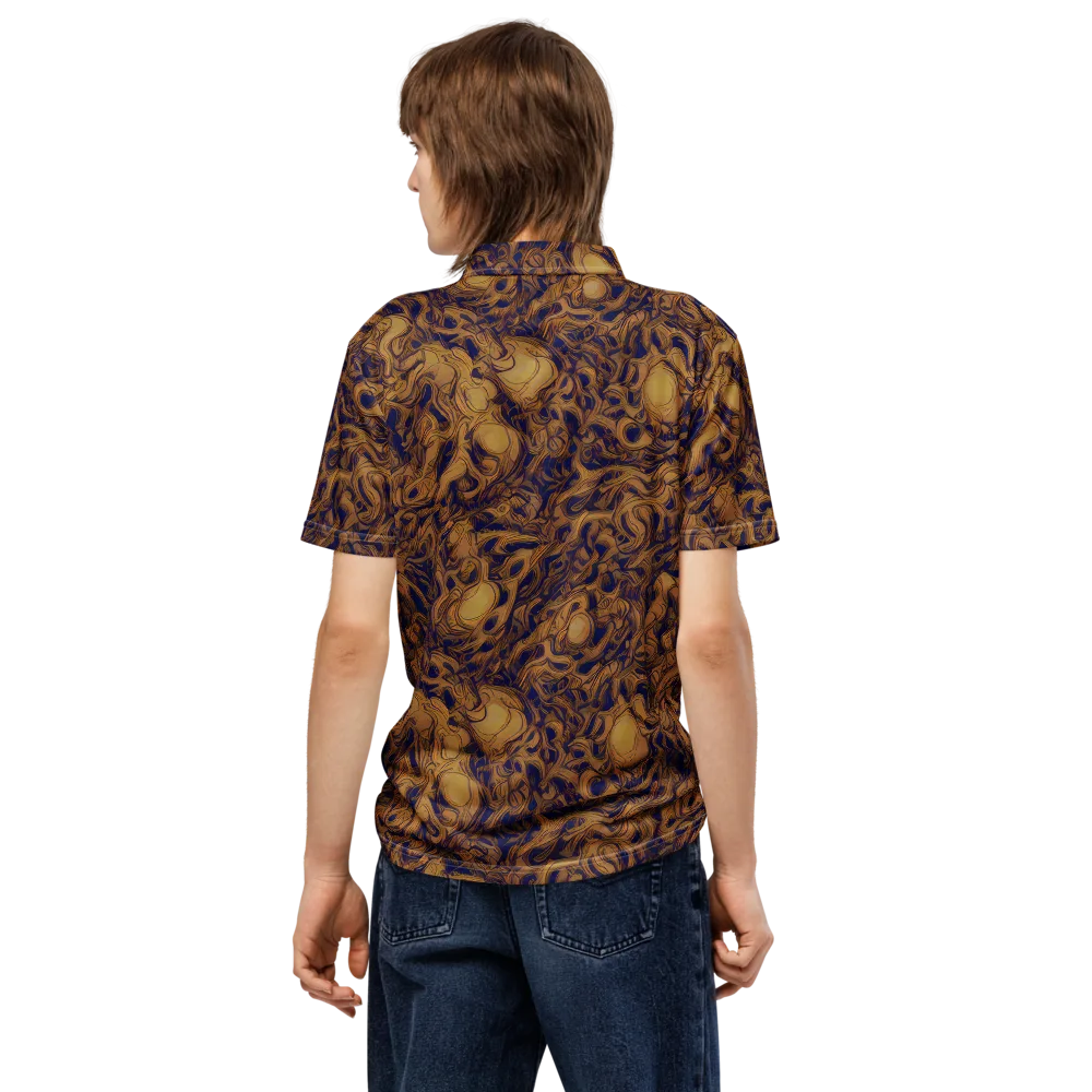 Navy Alchemy on Men's Slim Fit Polo Shirt — Back