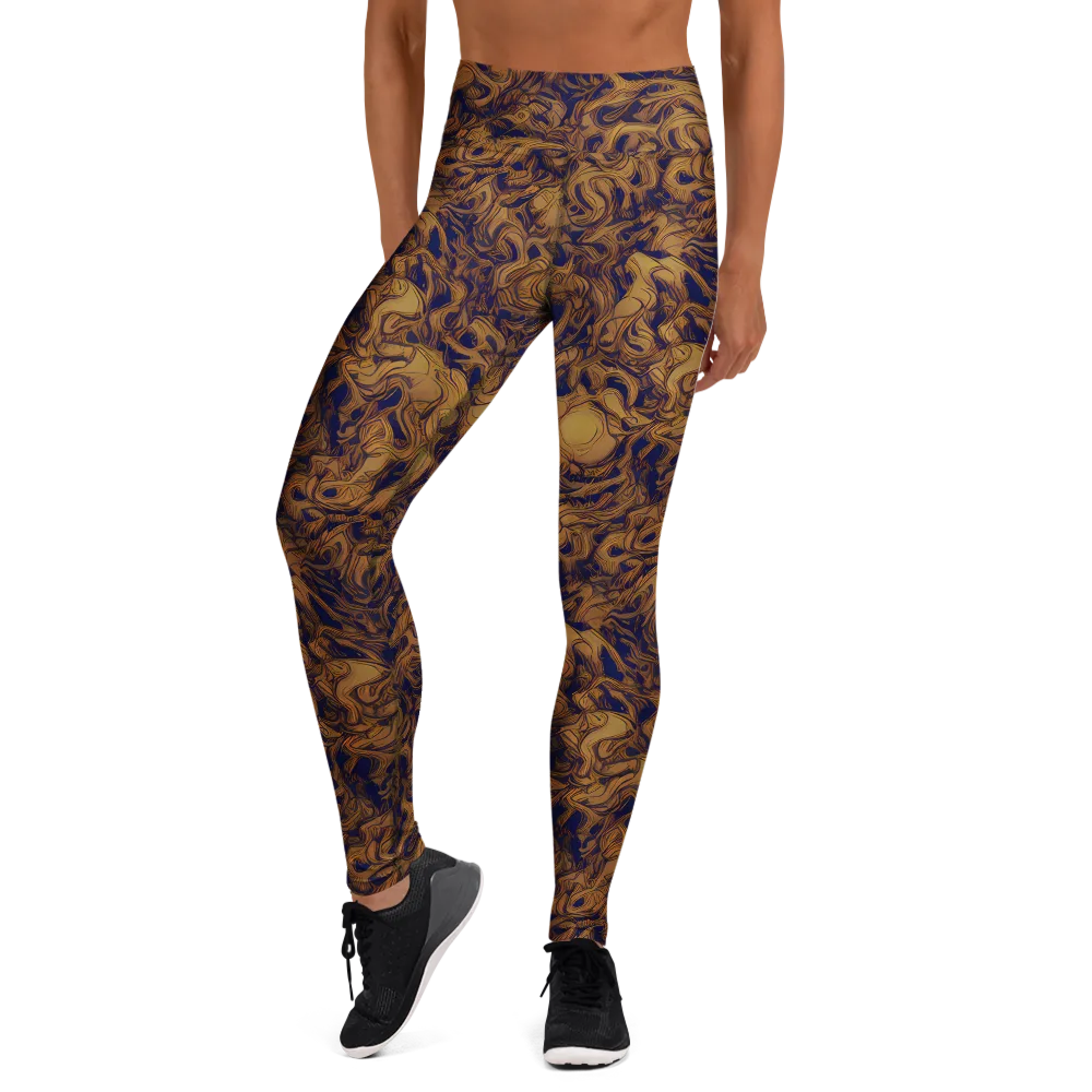 Navy Alchemy on Yoga Leggings — Front