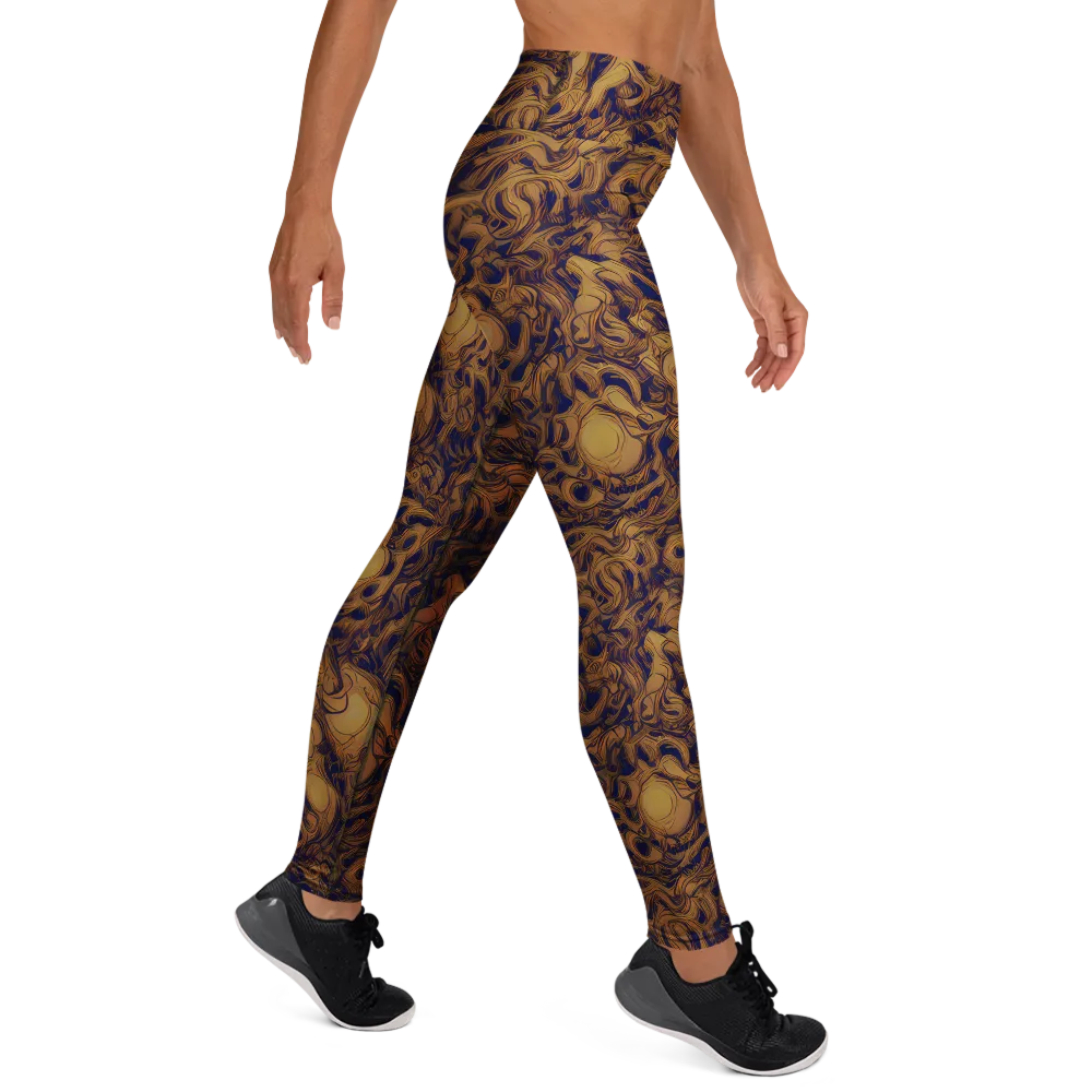 Navy Alchemy on Yoga Leggings — Right