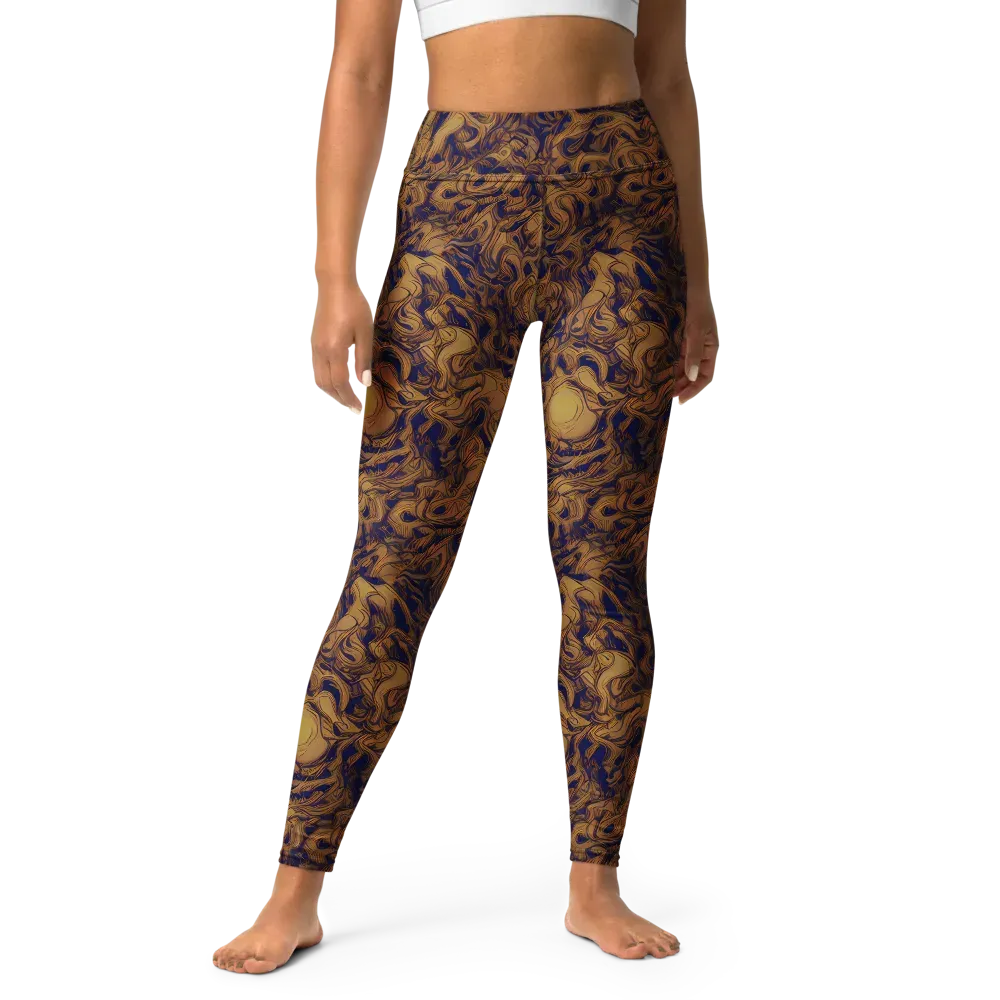 Navy Alchemy on Yoga Leggings — Front