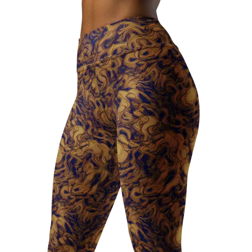 Navy Alchemy on a Yoga Leggings