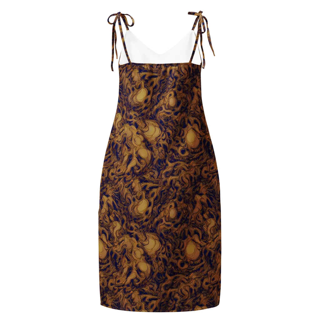 Navy Alchemy on Slip Dress — Back