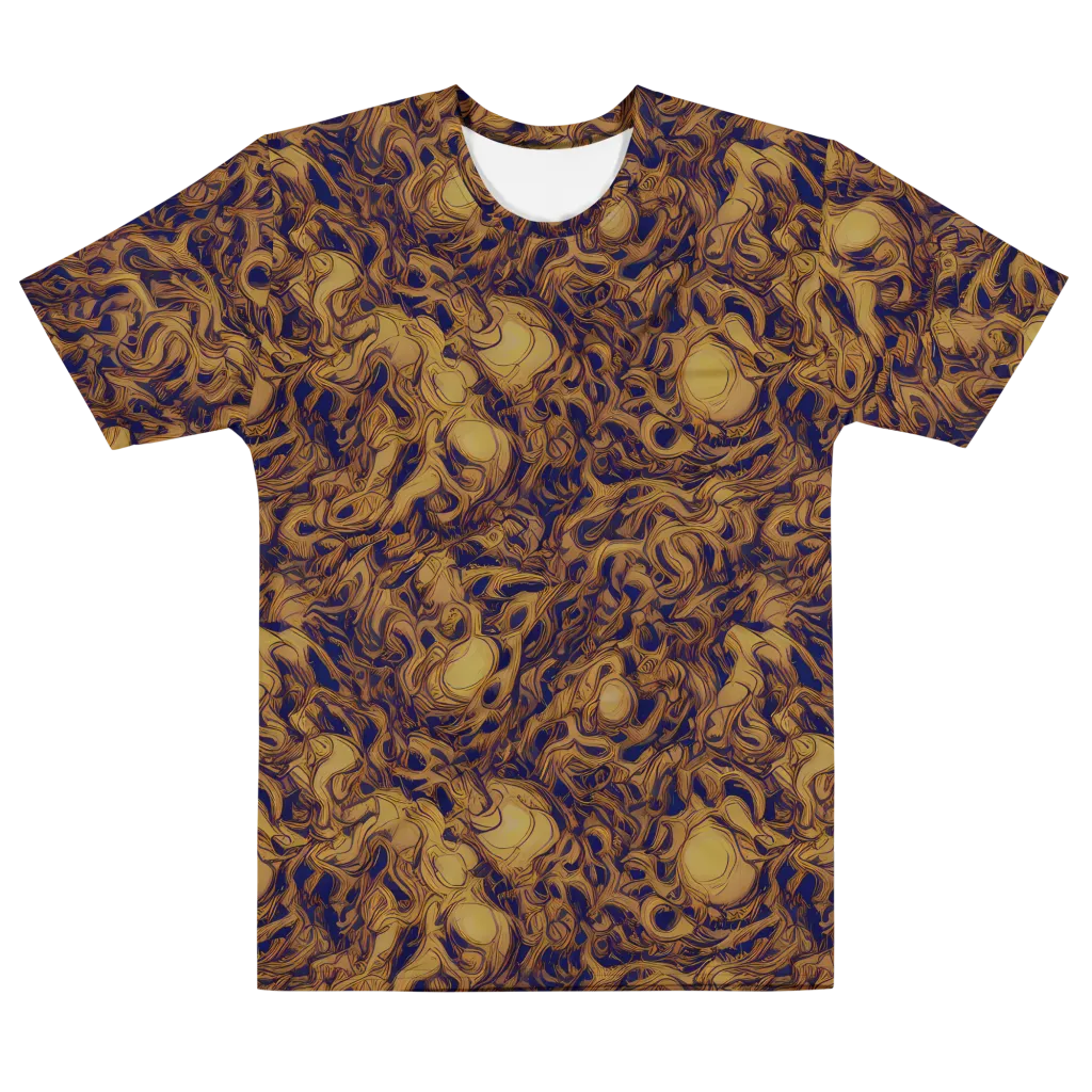Navy Alchemy on Men's Cotton Crew Neck T-Shirt — Front