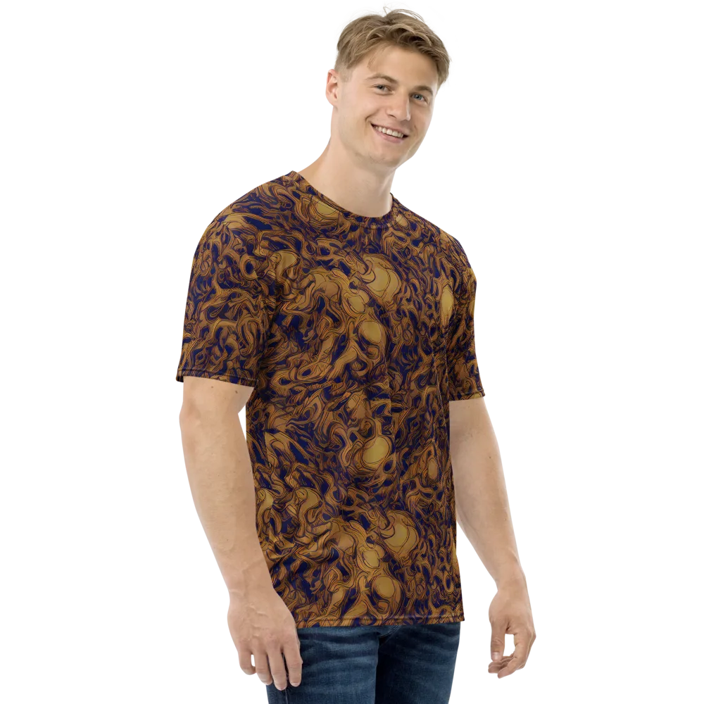 Navy Alchemy on Men's Crew Neck T-Shirt — Right