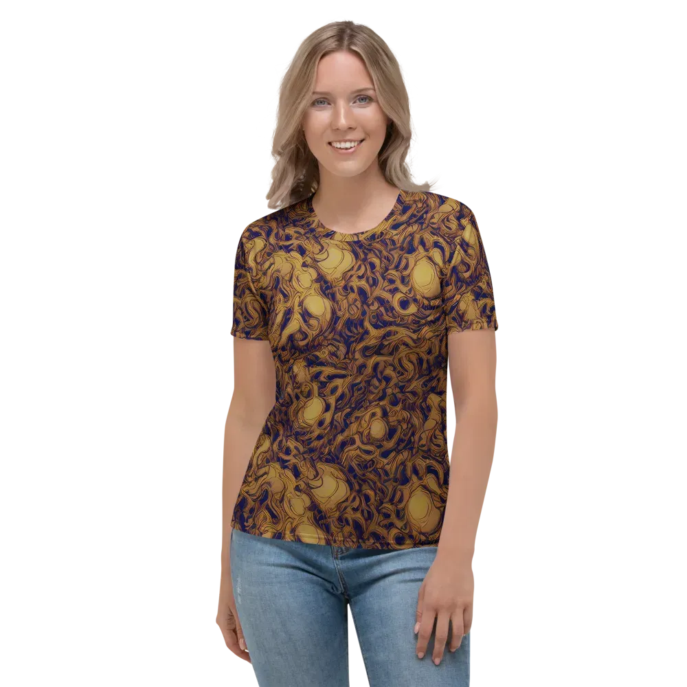 Navy Alchemy on Women's Crew Neck T-Shirt — Front