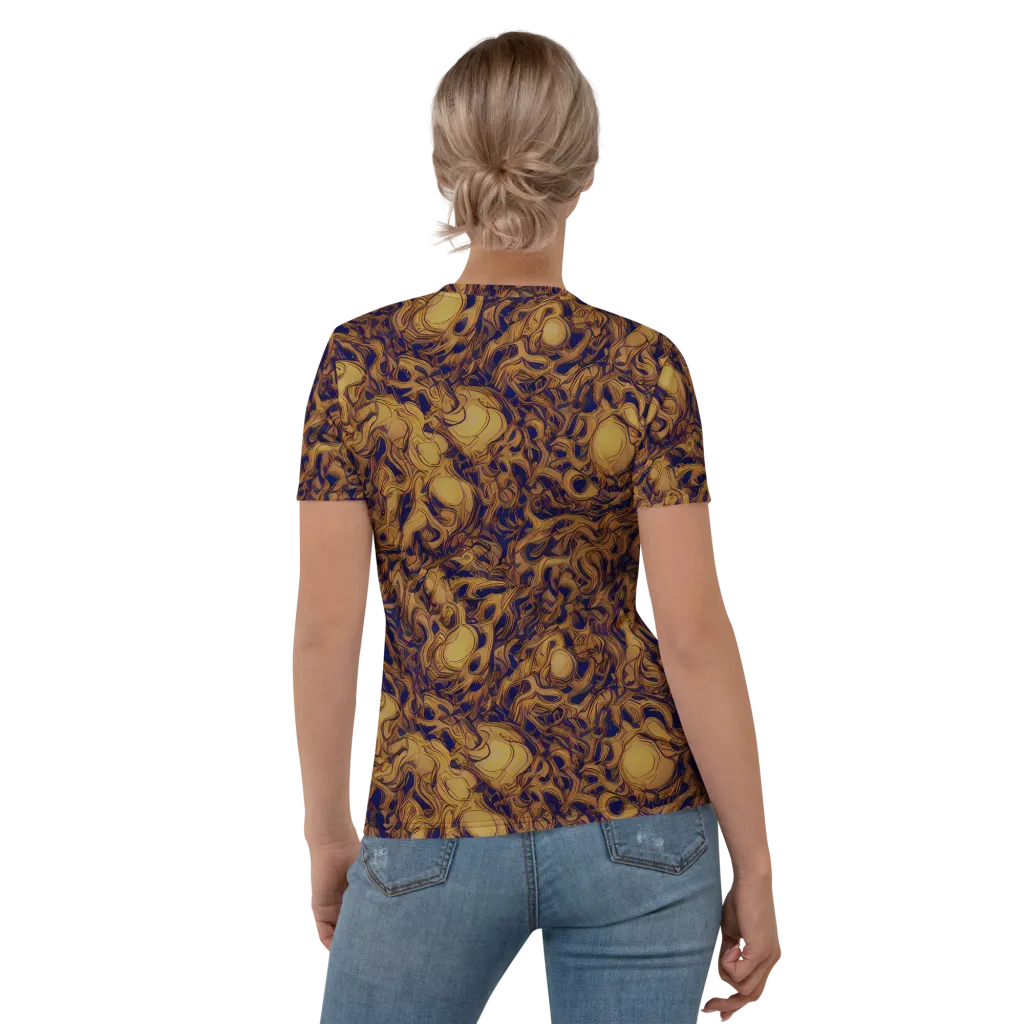 Navy Alchemy on Women's Crew Neck T-Shirt — Back