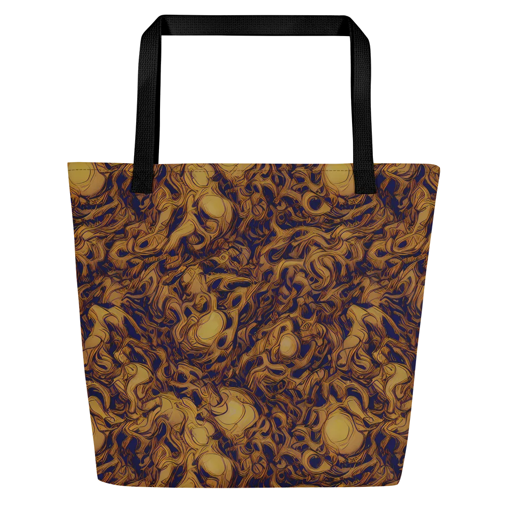 Navy Alchemy on Large Tote Bag W/ Pocket — Front