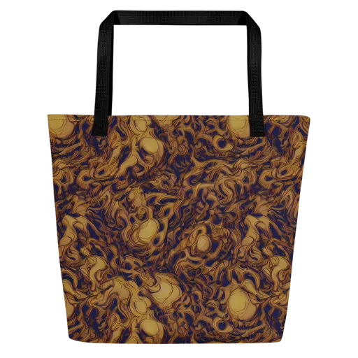 Navy Alchemy on a Large Tote Bag W/ Pocket