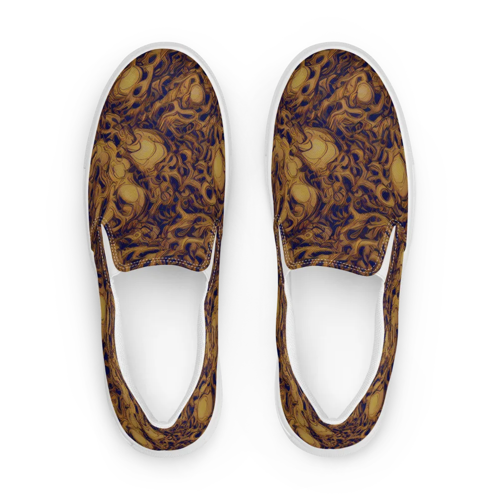 Navy Alchemy on Women's Slip-On Canvas Shoes — Front