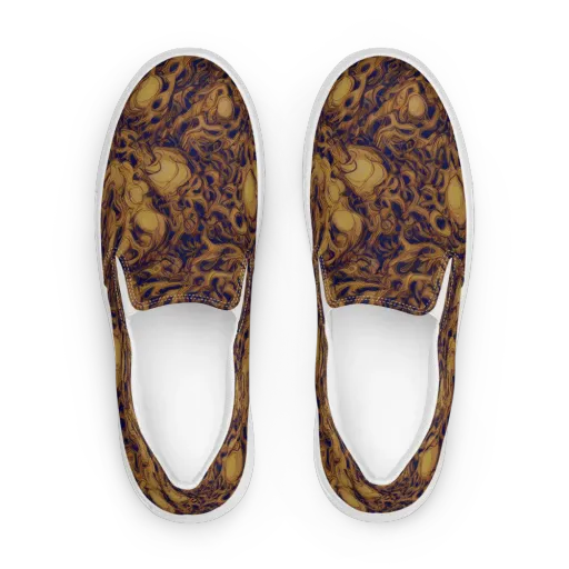 Navy Alchemy on a Women's Slip-On Canvas Shoes