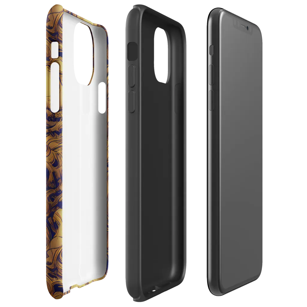 Navy Alchemy on Tough Case for iPhone® — Right