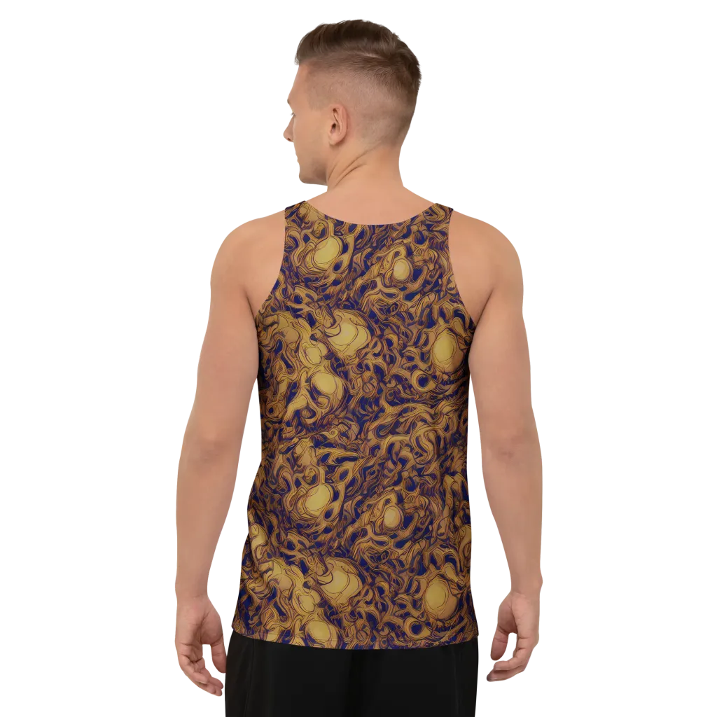 Navy Alchemy on Men's Tank Top — Back