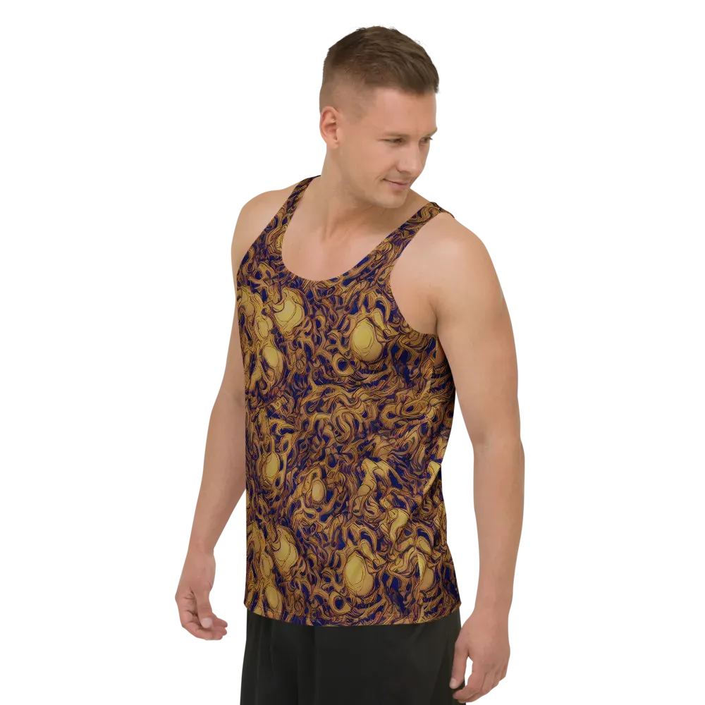 Navy Alchemy on Men's Tank Top — Left Front